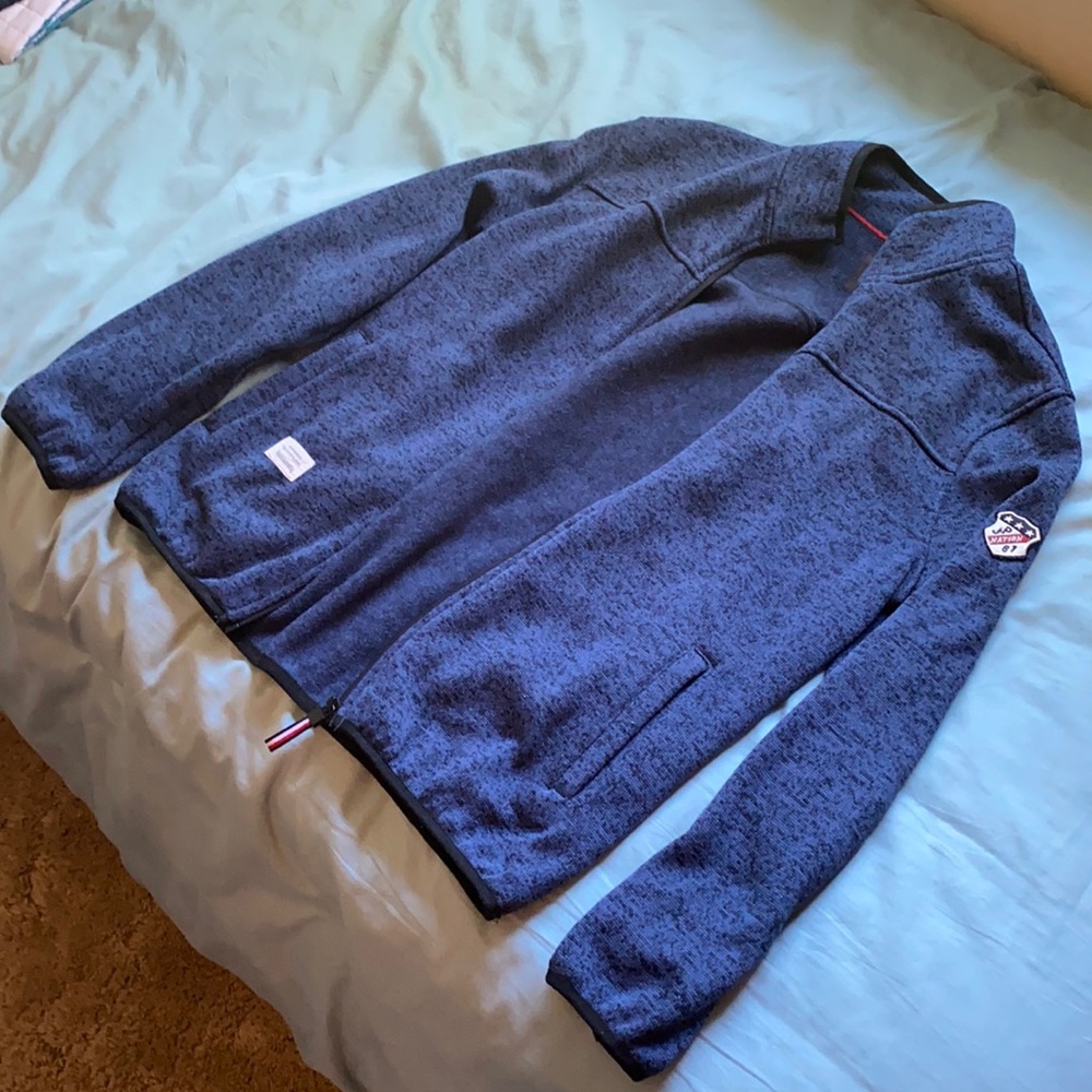 Men’s “Zhan Di Ji Pu” blue outdoor jacket